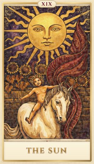 The Sun tarot card
