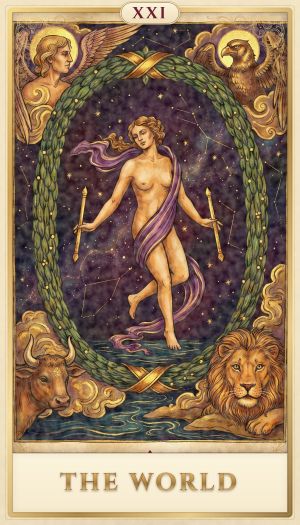 The World tarot card